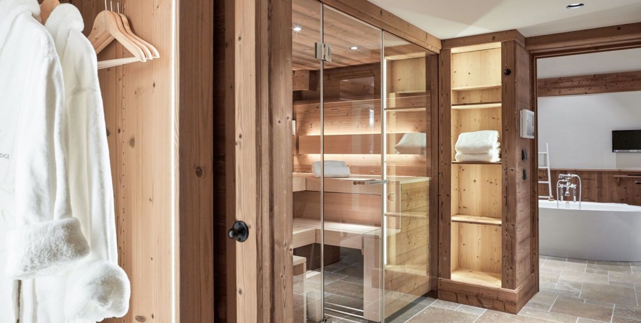 Private Spa area with Finnish sauna