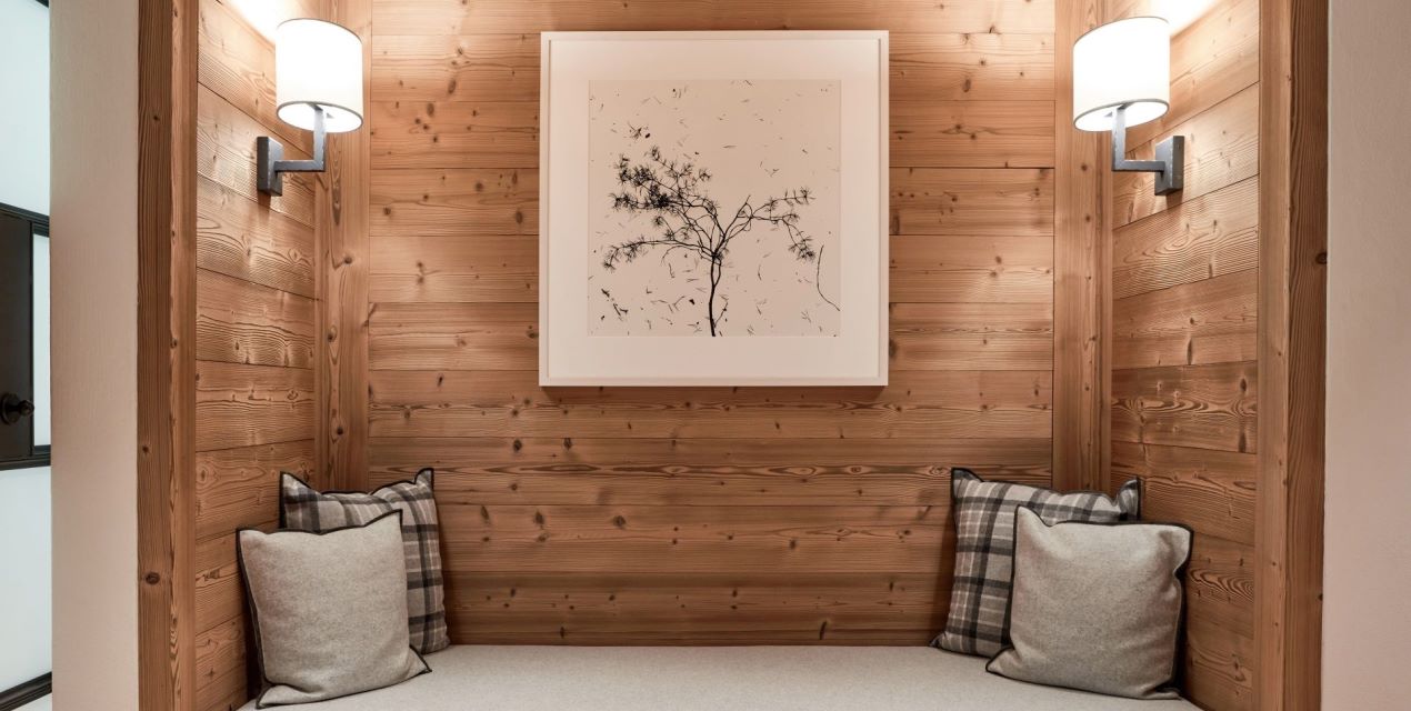 Generous dressing room