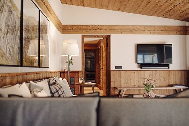 Cozy living space in your chalet
